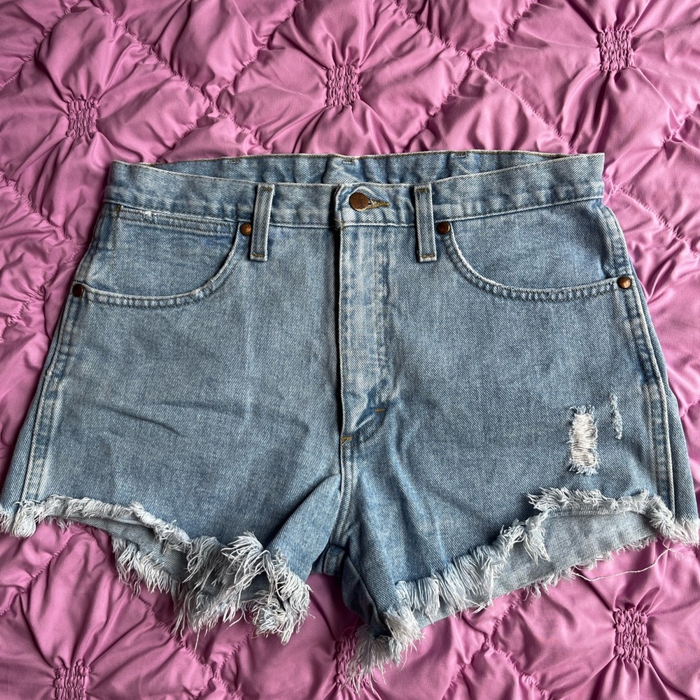 Wrangler Distressed Denim Shorts — Size 13!!
